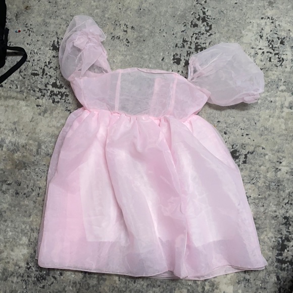 Pink fluffy dress- never been worn! - Picture 1 of 3